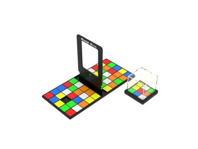 Rubiks Cube Racing Game 3D model
