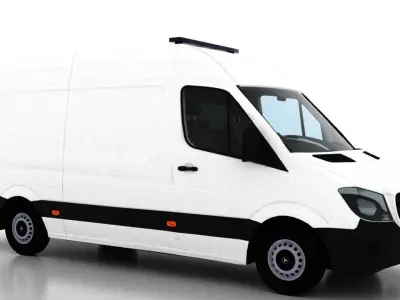 Mercedes Benz Sprinter L2H2 2015 Ambulance UK 3D model