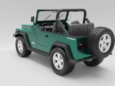 Jeep Wrangler 1987 3D model
