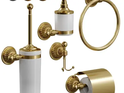 Hermitage Bathroom Accessories by Boheme 3D model
