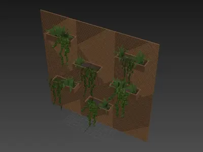 Wood Wall Panel 3D model