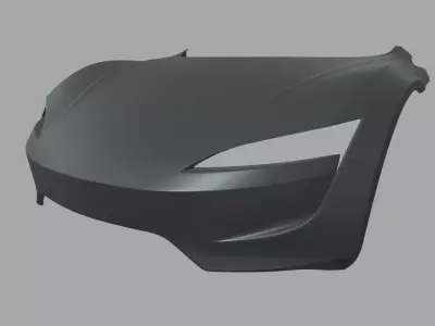 Front Bumper Tesla Roadster 2020 Low-poly 3D model