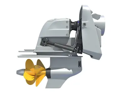 Boat Engine 3D model