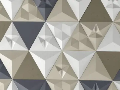 Triangular wall 3D model