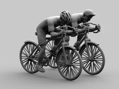 cyclist 3D print model