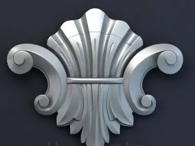 Decorative patterns CNC machine output 3D model