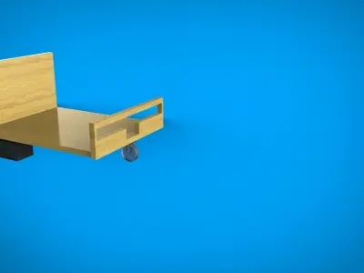 3 wheeled motor driven material transportation vehicle Free 3D model