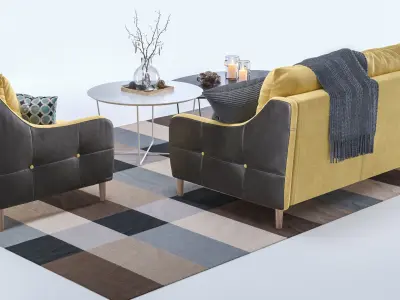 Jenson armchair and sofa 3D model