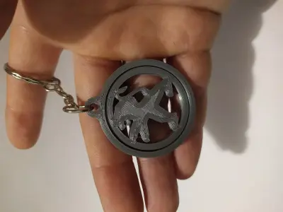 Peugeot Spinning Keychain 3D print model
