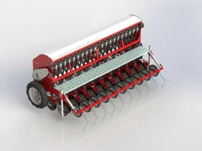 WG 1025 - Variator seed drill 3D model