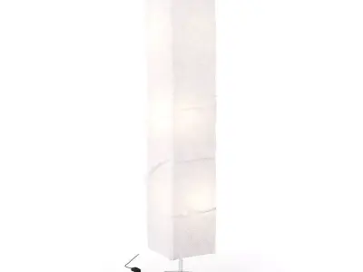 Fabric Shade Floor Lamp 3D model
