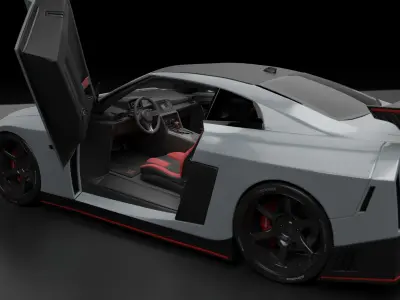 Nissan Gt-R R35 - Wide Body 3D model