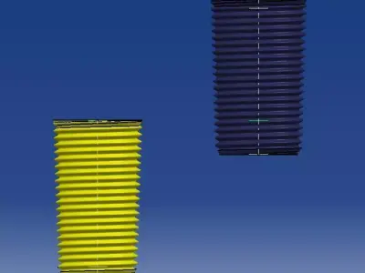 British Standard Pipe Parallel Taper  threads ISO 228-1 ISO 7-1 3D print model