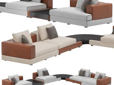Laglio Sofa By Meronie Colzani 3D model