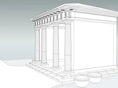 gazebo Doric column 3D model