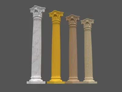 Corinthian Column 3d Model 05 3D model