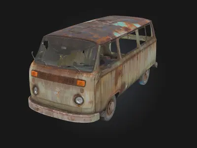 Rusty Relic  Timeworn Echo from the Past 3D model by 3dart3d