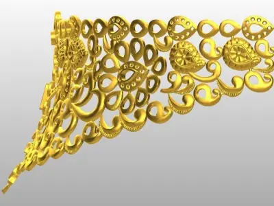 Necklace chokers 3D print model