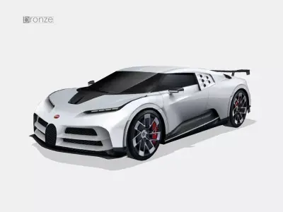 Bugatti Centodieci 2020 Low-poly 3D model