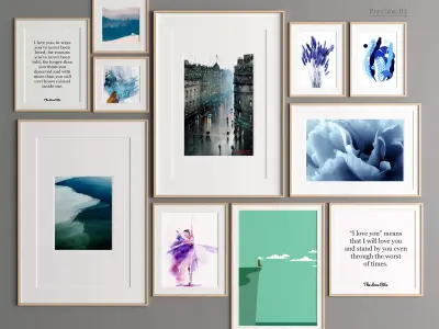 Art Frame 311 Low-poly 3D model