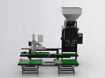 Automatic weighing and packing machine  3D model