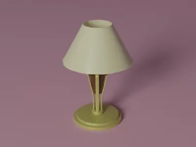 Fancy lamp Low-poly 3D model