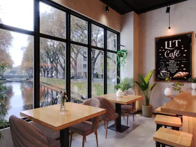 Interior scene  Coffee Shop  3D model