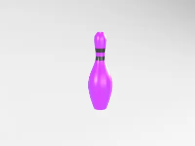 Bowling Pin v1 007 Low-poly 3D model