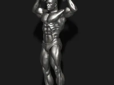 Bodybuilder pendant 3D print model