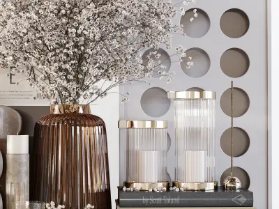 Decorative Set 161 Low-poly 3D model