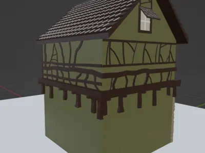 Medieval Houses Low-poly 3D model buy