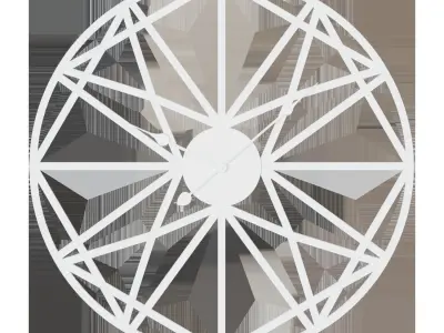 Abstratix wall clock 3D model