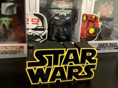 Star Wars Logo 3D print model