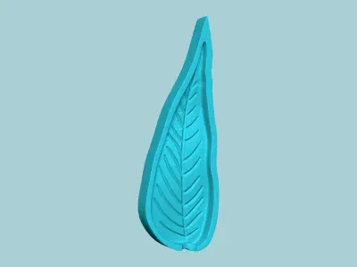 Black Walnut Leaf - Molding Artificial EVA Craft 3D print model