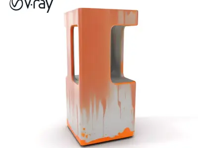 Modern Industrial Rusty Block Model Pack Low-poly 3D model
