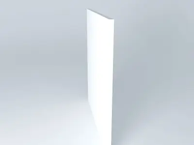White wall Free 3D model