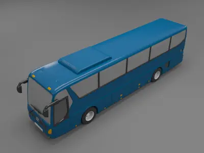 bus hyundai universe 3D model