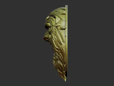 lion head 3D print model 2