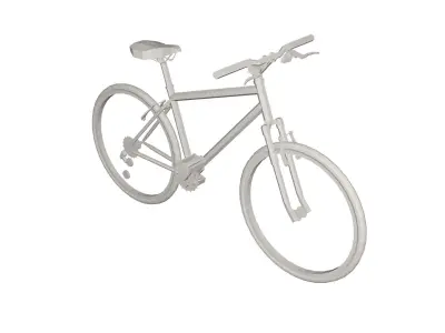 Bike sport vehicle Low-poly 3D model