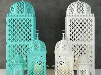 Mimosa Lanterns 3D model