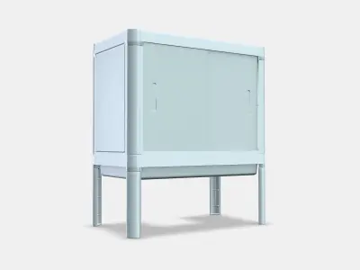 LILLTJARN washbasin vanity unit 2 doors Low-poly 3D model