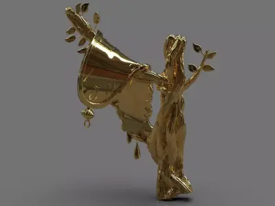 Salvador Dali Tree Pendant 3D model 3D print model