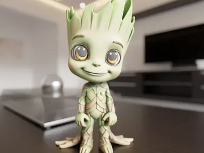 Baby Groot 3D print model
