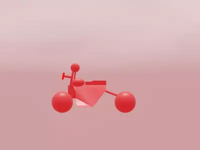 Super bike Low-poly 3D model