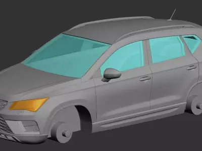 2017 Seat Ateca  3D print model