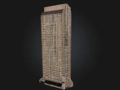 Skyward Ascent Soaring Tower Structure 3D model