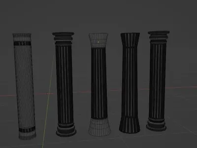 column Free 3D model
