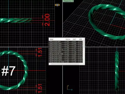 stack ring 3D print model 3D print model