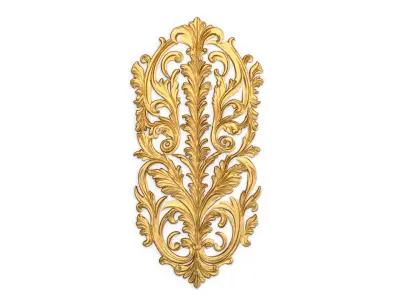 Classic decor ornament carved 42 3D model