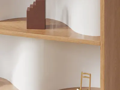 Decorative Shelf 001 3D model